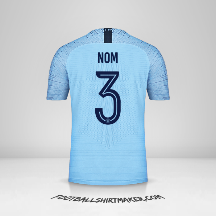 Maillot Manchester City Cup 2018/19 -  nom - 3