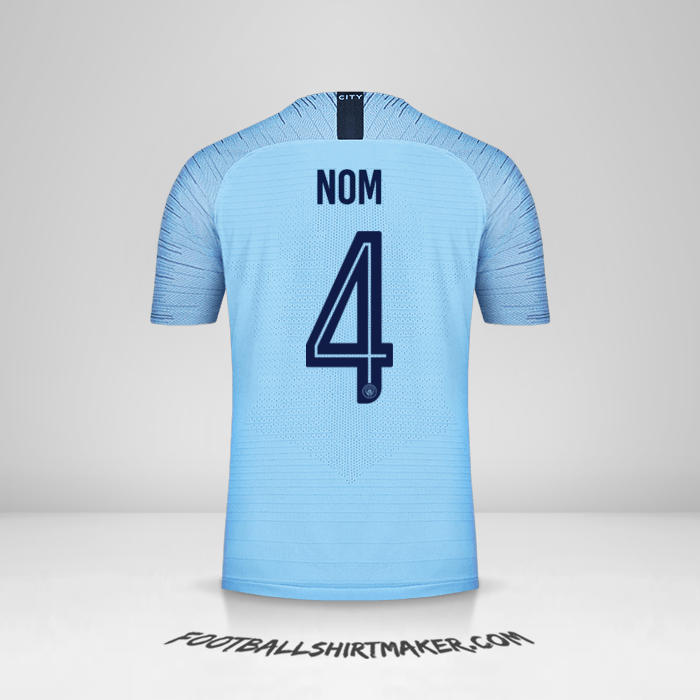 Maillot Manchester City Cup 2018/19 -  nom - 4