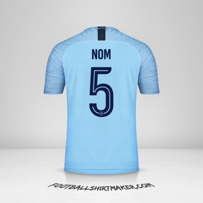 Maillot Manchester City Cup 2018/19 -  nom - 5