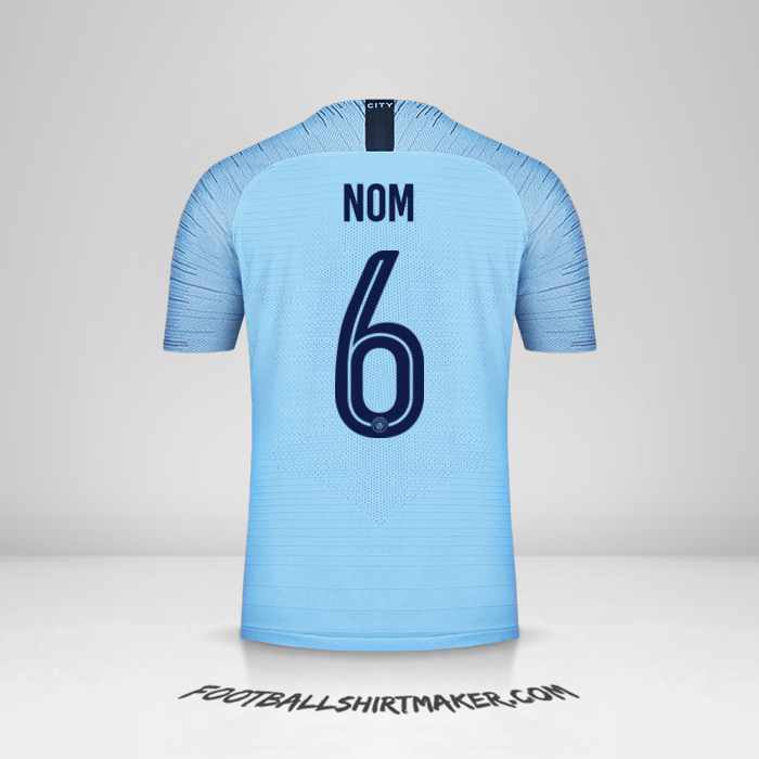 Maillot Manchester City Cup 2018/19 -  nom - 6