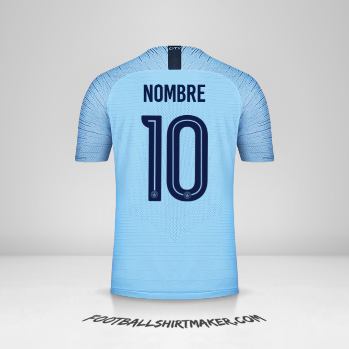 Jersey Manchester City Cup 2018/19 -  nombre - 10