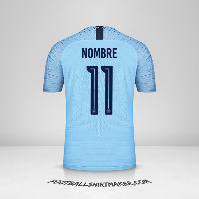 Jersey Manchester City Cup 2018/19 -  nombre - 11