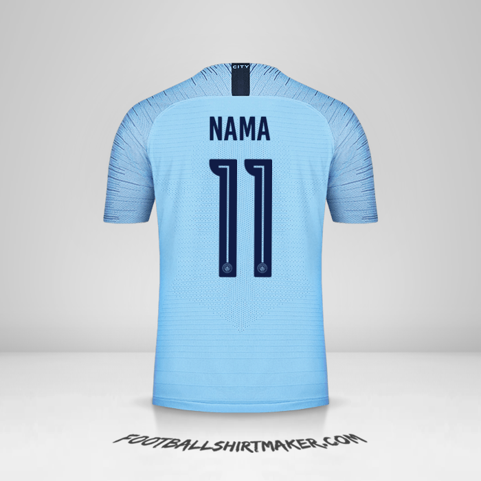 Jersey Manchester City Cup 2018/19 -  nama - 11