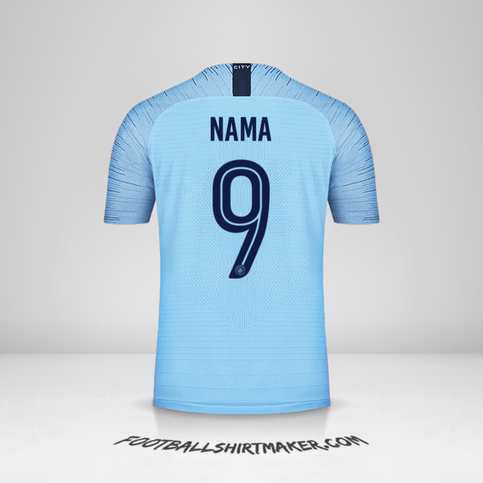 Jersey Manchester City Cup 2018/19 -  nama - 9