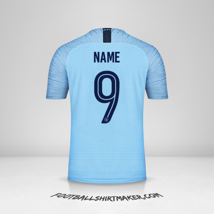 Jersey Manchester City Cup 2018/19 -  name - 9