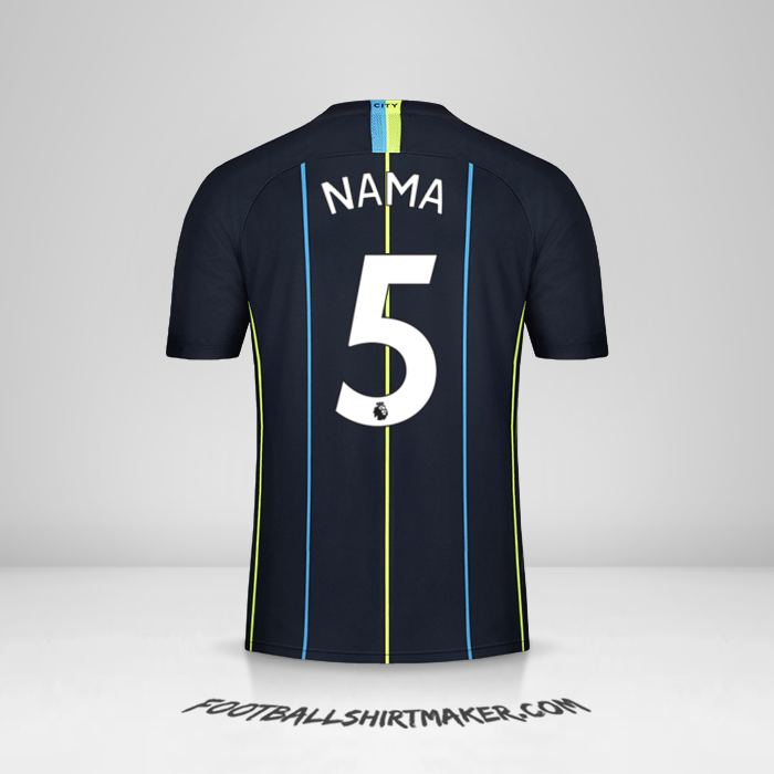 Jersey Manchester City 2018/19 Alternatif -  nama - 5