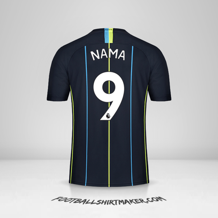 Jersey Manchester City 2018/19 Alternatif -  nama - 9
