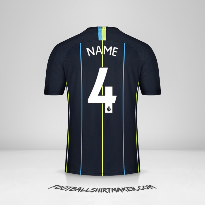 Shirt Manchester City 2018/19 Away -  name - 4