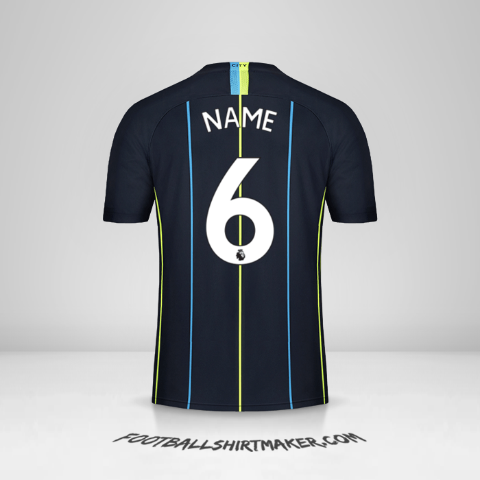 Shirt Manchester City 2018/19 Away -  name - 6