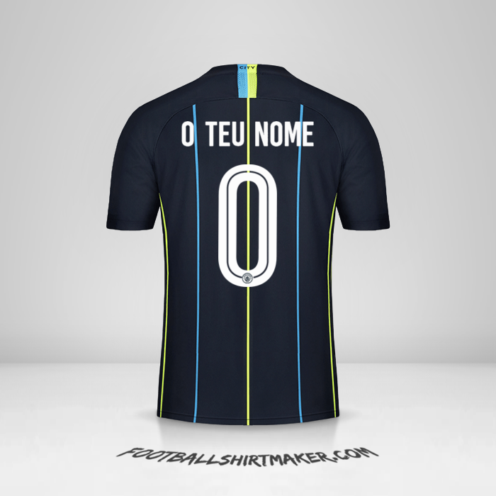 Camisola Manchester City Cup 2018/19 II -  o teu nome - 0