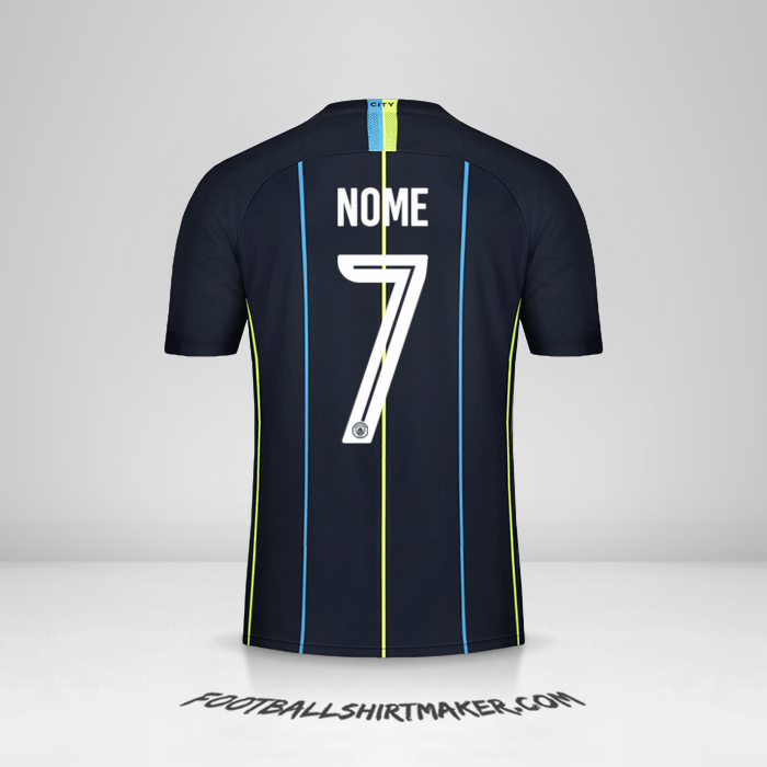 Camisa Manchester City Cup 2018/19 Alternativa -  nome - 7