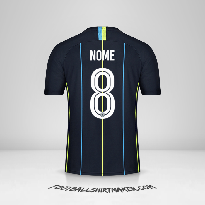 Camisola Manchester City Cup 2018/19 Alternativa -  nome - 8