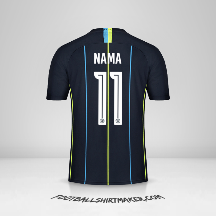 Jersey Manchester City Cup 2018/19 Alternatif -  nama - 11