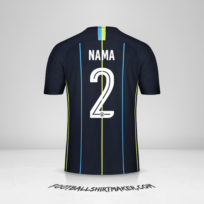 Jersey Manchester City Cup 2018/19 Alternatif -  nama - 2