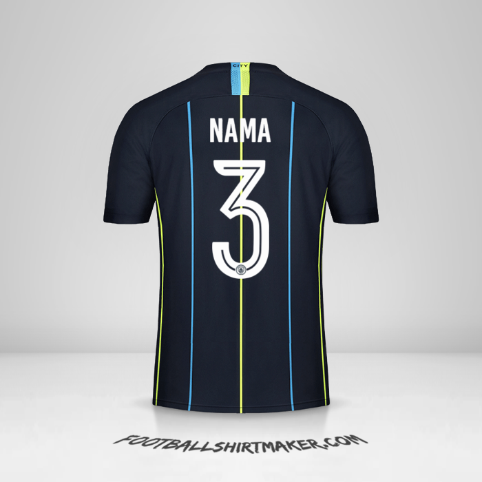 Jersey Manchester City Cup 2018/19 Alternatif -  nama - 3