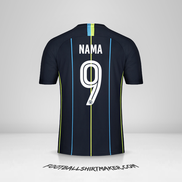 Jersey Manchester City Cup 2018/19 Alternatif -  nama - 9