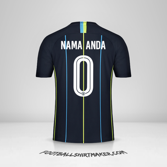 Jersey Manchester City Cup 2018/19 II -  nama anda - 0
