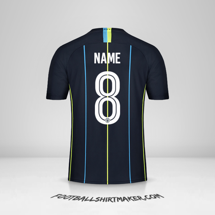 Jersey Manchester City Cup 2018/19 Away -  name - 8