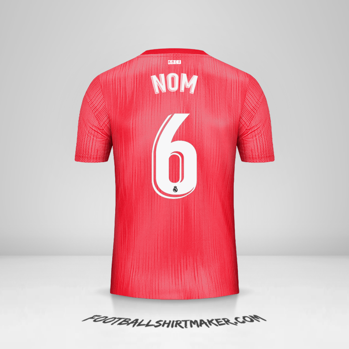 Maillot Real Madrid CF 2018/19 Troisième -  nom - 6