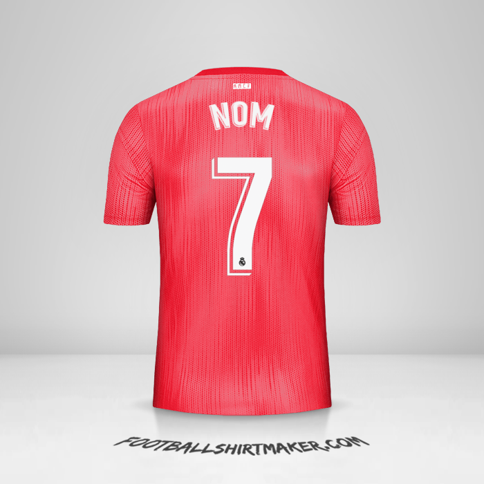 Maillot Real Madrid CF 2018/19 Troisième -  nom - 7