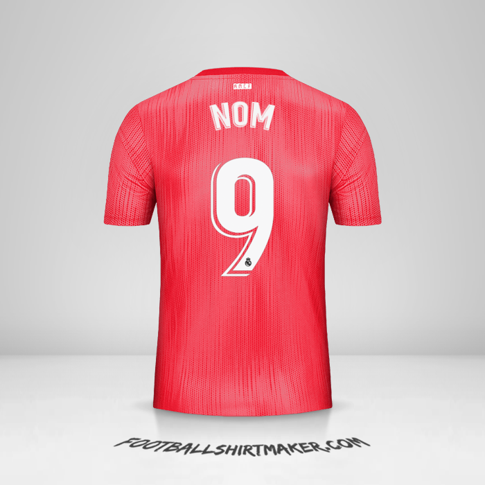 Maillot Real Madrid CF 2018/19 Troisième -  nom - 9