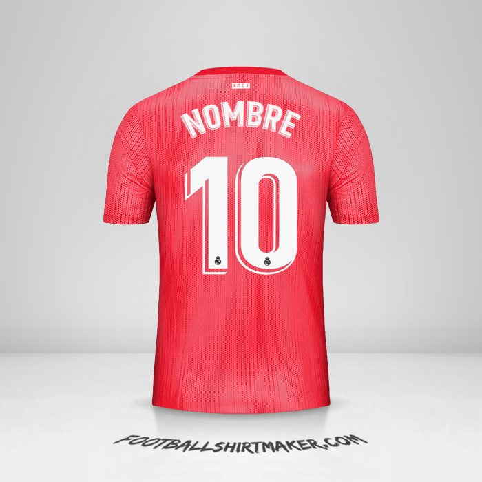 Jersey Real Madrid CF 2018/19 Tercera -  nombre - 10