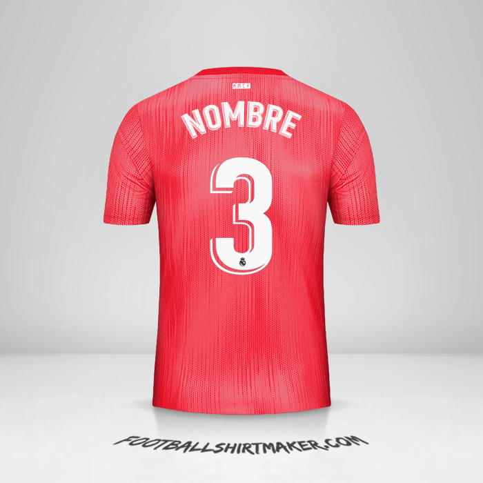 Jersey Real Madrid CF 2018/19 Tercera -  nombre - 3