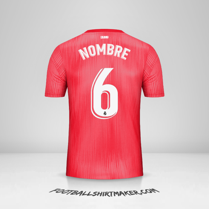 Jersey Real Madrid CF 2018/19 Tercera -  nombre - 6