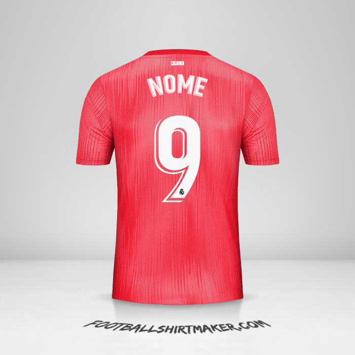 Camisa Real Madrid CF 2018/19 Terceira -  nome - 9