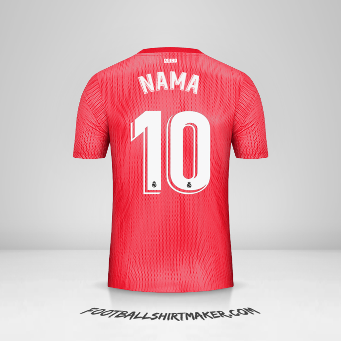 Jersey Real Madrid CF 2018/19 Ketiga -  nama - 10