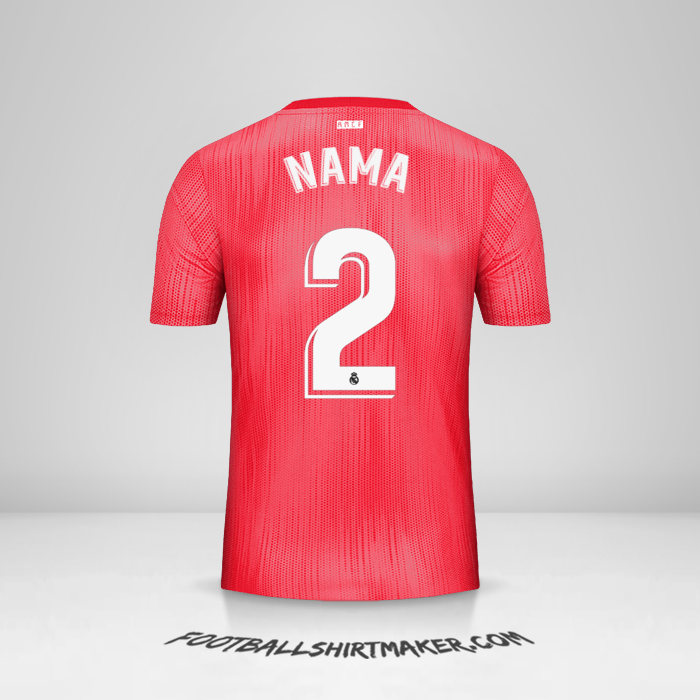 Jersey Real Madrid CF 2018/19 Ketiga -  nama - 2