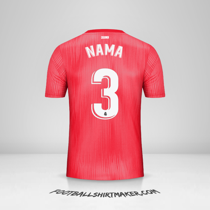 Jersey Real Madrid CF 2018/19 Ketiga -  nama - 3