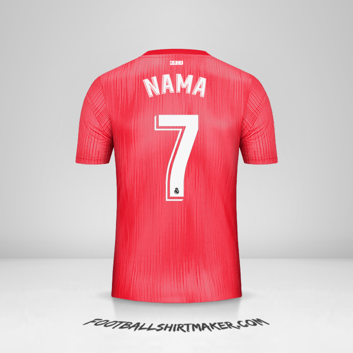 Jersey Real Madrid CF 2018/19 Ketiga -  nama - 7