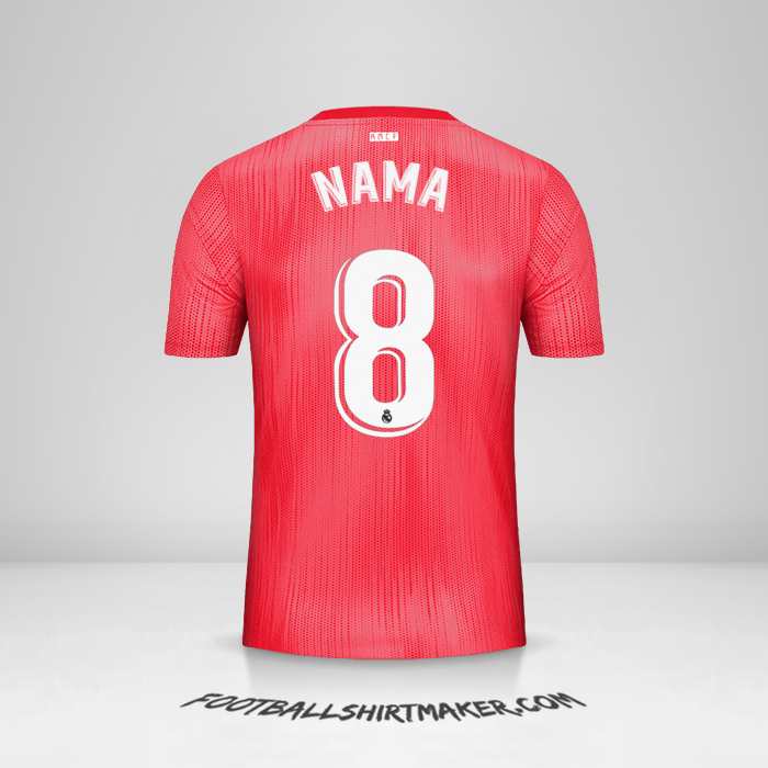 Jersey Real Madrid CF 2018/19 Ketiga -  nama - 8