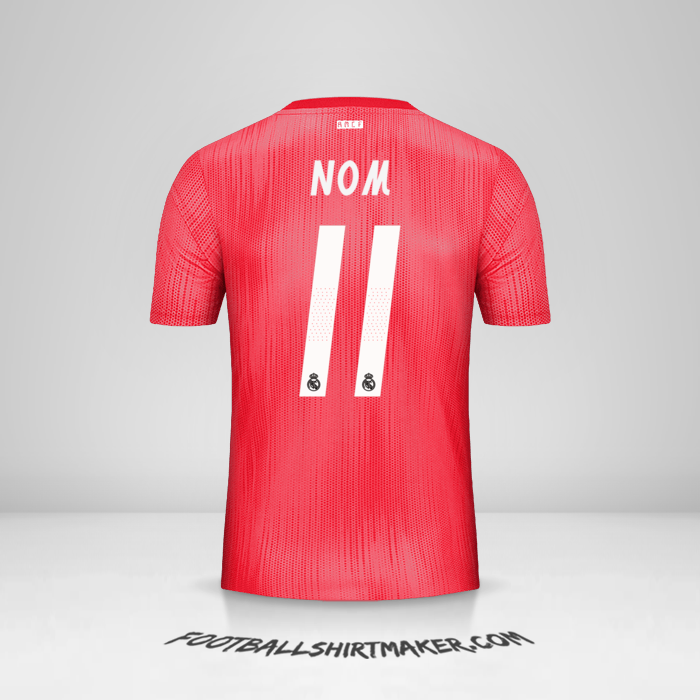 Maillot Real Madrid CF Cup 2018/19 Troisième -  nom - 11