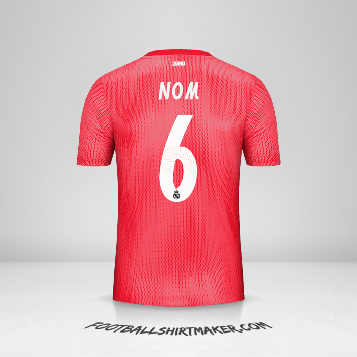 Maillot Real Madrid CF Cup 2018/19 Troisième -  nom - 6