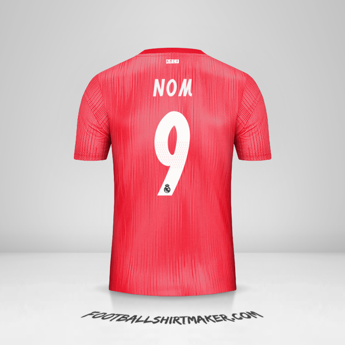 Maillot Real Madrid CF Cup 2018/19 Troisième -  nom - 9