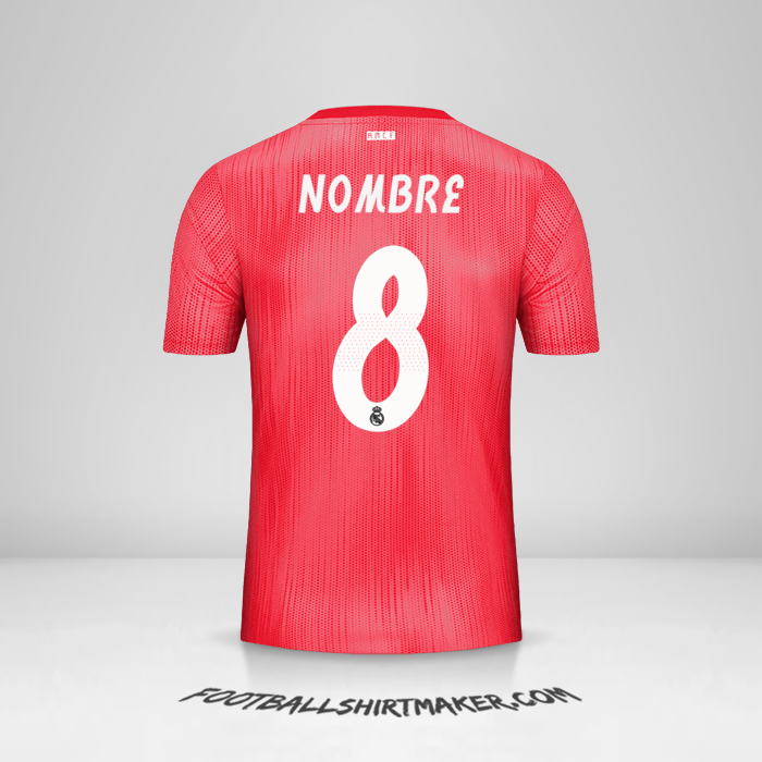 Jersey Real Madrid CF Cup 2018/19 Tercera -  nombre - 8