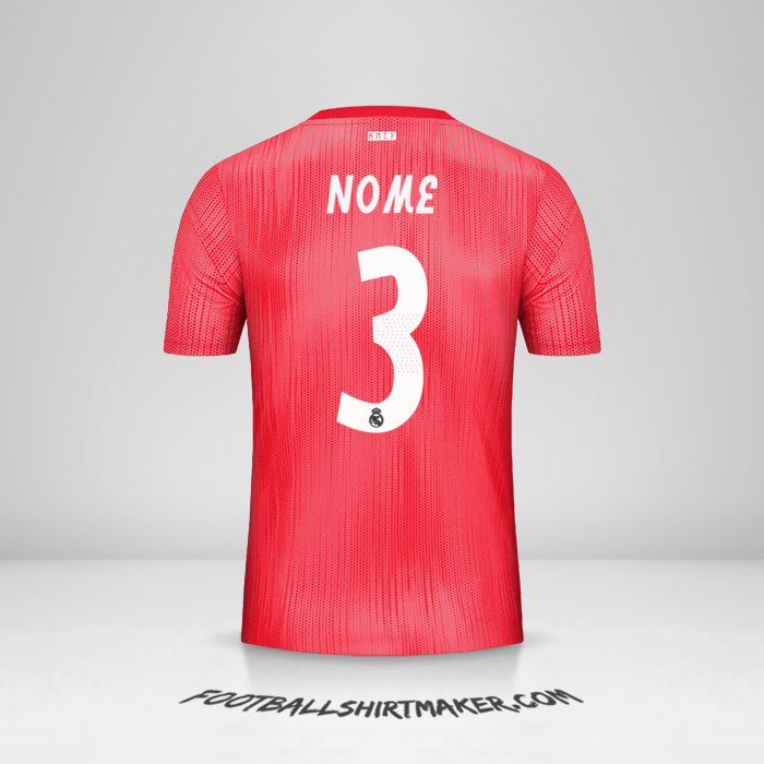 Camisola Real Madrid CF Cup 2018/19 Terceira -  nome - 3