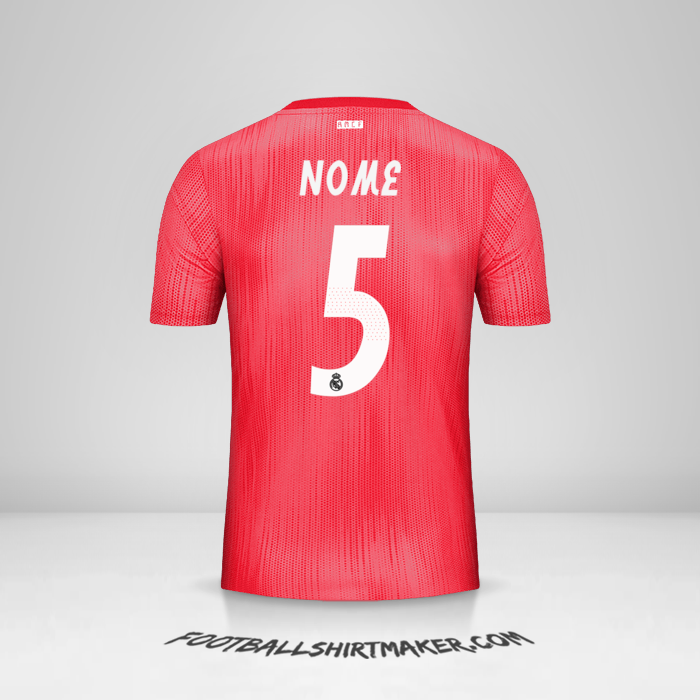 Camisola Real Madrid CF Cup 2018/19 Terceira -  nome - 5