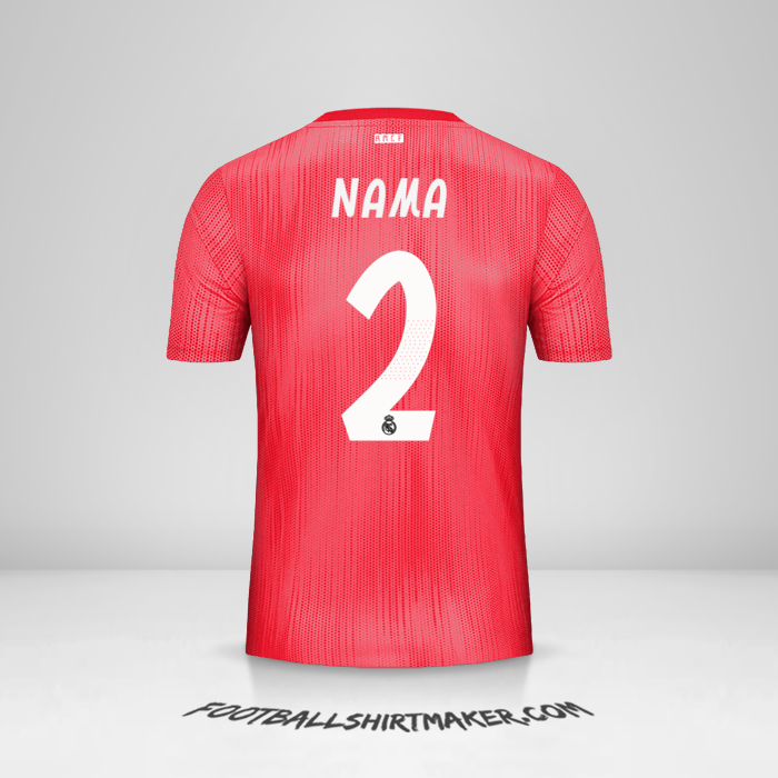 Jersey Real Madrid CF Cup 2018/19 Ketiga -  nama - 2