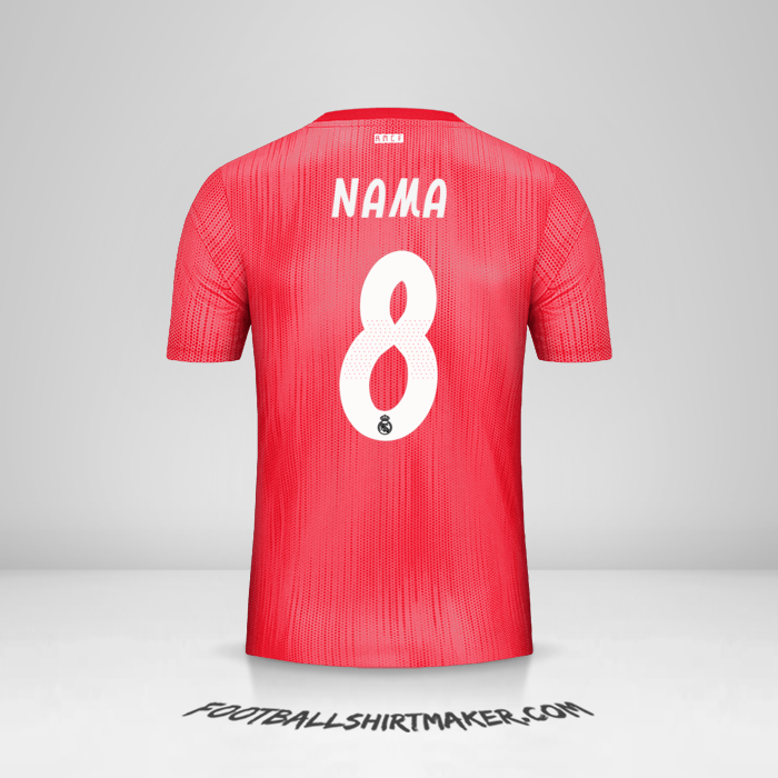 Jersey Real Madrid CF Cup 2018/19 Ketiga -  nama - 8