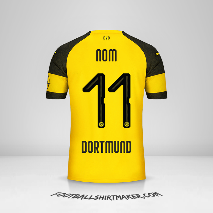 Maillot Borussia Dortmund 2018/19 -  nom - 11