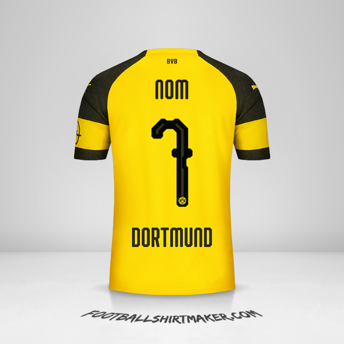Maillot Borussia Dortmund 2018/19 -  nom - 7