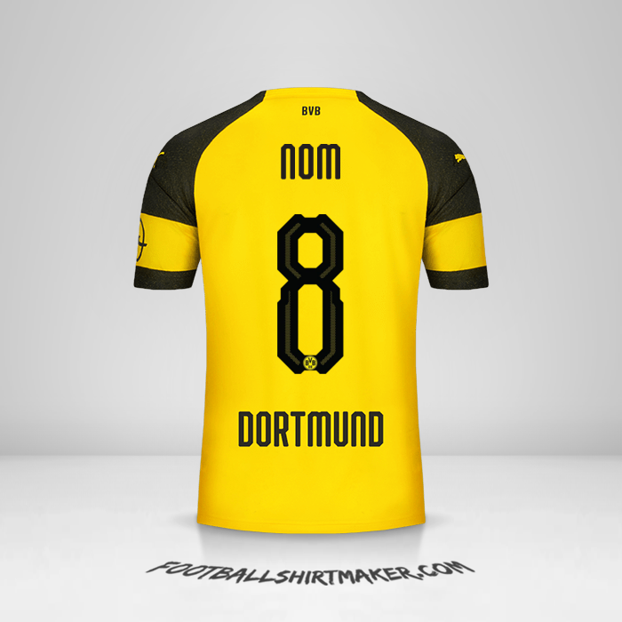 Maillot Borussia Dortmund 2018/19 -  nom - 8