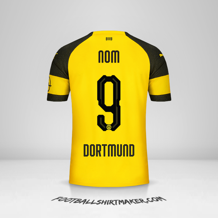 Maillot Borussia Dortmund 2018/19 -  nom - 9