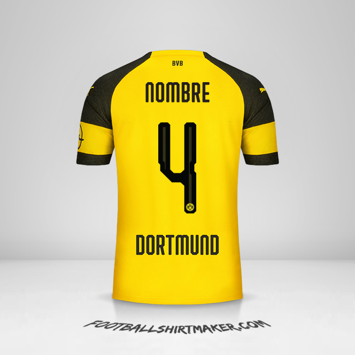 Jersey Borussia Dortmund 2018/19 -  nombre - 4