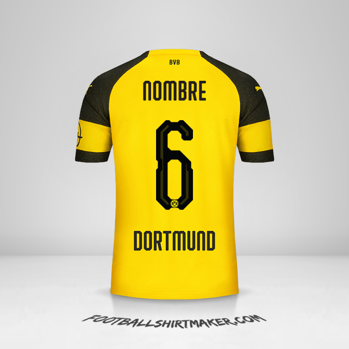 Camiseta Borussia Dortmund 2018/19 -  nombre - 6