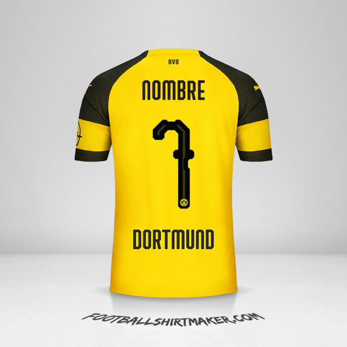Camiseta Borussia Dortmund 2018/19 -  nombre - 7