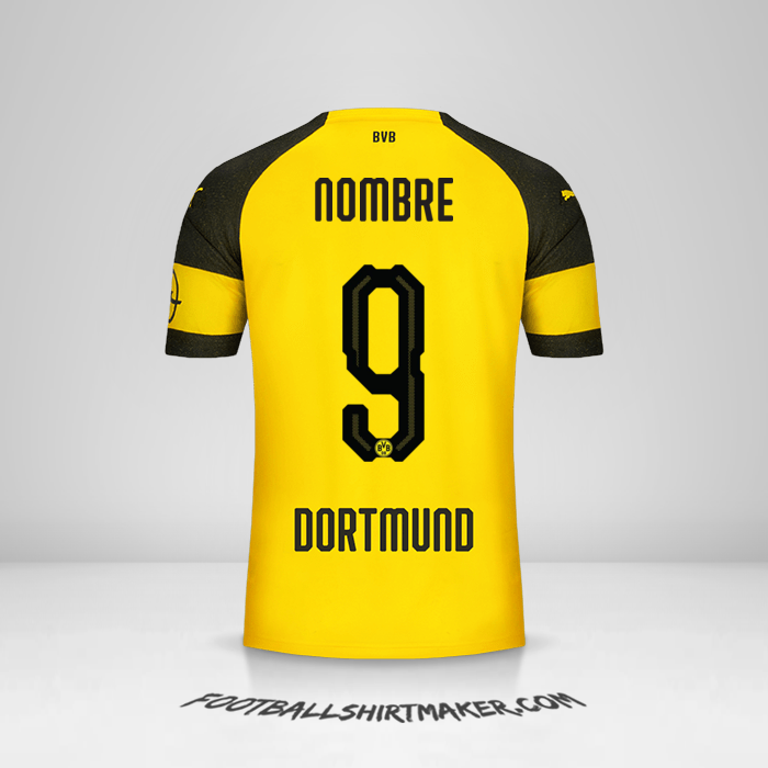 Jersey Borussia Dortmund 2018/19 -  nombre - 9
